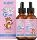 Premium Liquid Collagen for Dogs - Skin & Coat Supplement with Hyaluronic Acid & Biotin, Supports Joint Health, Mobility & Hydration for All Dogs, Bacon Flavor - 2 fl oz (2)