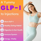 GLP-I Probiotic Gummy for Women and Men, 17-in-1 GLP-I Supplement with Akkermansia Probiotic, GLP-I Berberine Gummies, GLP-I Akkermansia Gummy, Yuzu Flavor, Zero-Sugar, 90 Gummies