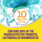 Culturelle Digestive Health Daily Probiotic Chewables for Men & Women, 10 Billion CFUs, Clinically Studied Probiotic, Supports Digestive Health, Diarrhea, Gas & Bloating, 24 Count (Pack of 2)