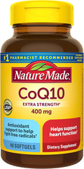 Nature Made CoQ10 400mg Softgels, Dietary Supplement for Heart Health Support, 40 Count, 40 Day Supply
