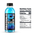Protein2o 15g Whey Protein Isolate Hydration Drink Plus Energy & Focus,350mg Electrolytes,125mg Caffeine,Sugar Free,Blue Raspberry,16.9 oz Bottle,(Pack of 24)