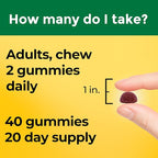 Nature Made High Absorption Magnesium Glycinate Gummies 100 mg per Serving, Muscle, Nerve, Bone and Heart Support, Magnesium Supplement, 40 Magnesium Gummies, 20 Day Supply