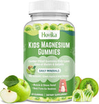 Magnesium Glycinate Gummies for Kids: Calm Magnesium Supplement for Kids & Adults with Zinc Citrate, GABA, Chamomile, Vitamin B6 & C - Sleep, Relaxation & Focus, Green Apple & Kiwi Flavor 60 Count