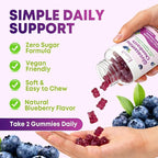 2 Pack Glucosamine Chondroitin Gummies - Glucosamine Chondroitin with MSM, Elderberry, Turmeric, Joint Support Supplement for Adults, Men & Women - Blueberry Flavor, 120 Cts