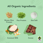 ALOHA Organic Protein Drink, Chocolate Sea Salt, Low Sugar & Dairy Free Ready-to-Drink Protein Shake, Plant Based, Non-Dairy, Clean Ingredients, GLP-1 Friendly, 18g Protein, Gluten Free