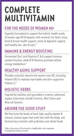 New Chapter Women’s Multivitamin 40+, extra B6 & B12, Biotin for Hair Growth, D3, Vit C, Zinc for Immune & Stress Support, Gentle on an Empty Stomach, One Daily, Non-GMO, Gluten-Free, 48 Tablets