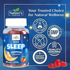 Nature's Choice Kids Sleep Gummies - 2mg Melatonin Per Serving - Children's Sleep Gummy, Non-Habit Forming, Works with Natural Sleep Cycle, Calm & Drug-Free, Tasty Natural Berry Flavor, 60 Gummies