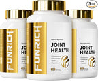 Joints Health Suppplement, Glucosamine Chondroitin MSM - Joint Support Supplement for Women and Men with Turmeric, MSM &Boswellia, for Cartilage, Joint Health and Flexibility - 3 Bottles