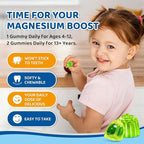 2PCS Center-Filled Magnesium Gummies for Kids 300MG - Magnesium Glycinate Gummies with L-theanine, Omega-3, Vitamin B6, D for Kids & Adults, Supplement for Sleep, Calm & Muscle Relaxation