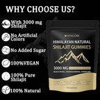 vitadrive Himalayan Shilajit Gummies for Men & Women, Gluten-Free, 60 Gummies