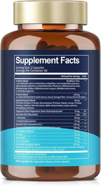14-in-1 Gut Health with Probiotics, Prebiotics, Postbiotics & Digestive Enzymes for Women & Men, 60 Billion CFU Probiotics for Digestion, Strong Immunity, Skin, Complete Gut Health (120 Capsules)