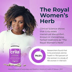 CRILA Estrogen Free, Fertility Ovarian Support and Uterine, Healthy Menstrual Cycle Regulation 2 Month Supply I Period Pills for Cramps, Menopause, PMS Relief | Ovarian Support Vitamins for Women
