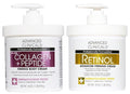 Advanced Clinicals Retinol Cream + Collagen Peptides Body Moisturizer & Face Lotion 2PC Skin Care Set | Dry Skin Body Lotion For Women & Men To Help Improve Appearance Of Crepey Skin, 2PC Bundle