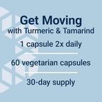Life Extension Joint Mobility, relieves Minor Knee discomfort & Improves Range of Motion, Turmeric & Tamarind, Gluten-Free, Non-GMO, Vegetarian, 60 Capsules