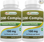 Best Naturals DIM Complex 100 mg 120 Capsules (120 Count (Pack of 2))