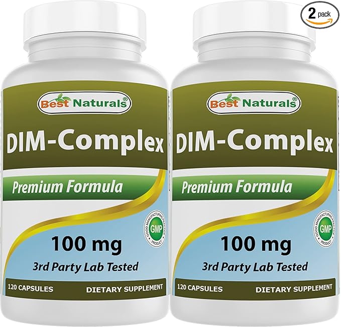 Best Naturals DIM Complex 100 mg 120 Capsules (120 Count (Pack of 2))