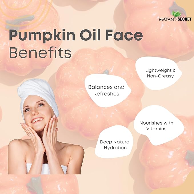Pumpkin Seed Oil USDA Certified Organic Cold Pressed Virgin, Natural Moisturizer for Dry Hair Rough Skin, and Nails