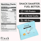 Flock Keto Chicken Skin Chips | Salt and Vinegar Flavor | Low Carb, High Protein, Gluten-Free Chicken Crisps, Keto Snack, Low Carb Chips, Protein Crackers, Diet Snacks, 8-Pack (1oz)