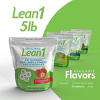 Lean1 Meal Replacement Protein Shake, Strawberry Flavor, 44 Servings in 5 Pound Bag