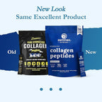 Premium Collagen Peptides Powder, 30 Sticks Travel Packets(Type I, III), Unflavored Collagen Protein Powder to Go, Hydrolyzed Collagen Peptides for Skin Hair Nail Joint, 10g per Serving, Paleo & Keto