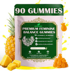DEWANG Premium Feminine Balance Gummies for Women’s - Immune Support& PH Balance - Vegan, Gluten-Free - Grapes Flavor, 90 Count 45 Servings (Pineapple)