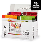 Skratch Labs Energy Chews | Gummies for Running, Cycling & Endurance Quick Carbs for Athletes, Easy to Digest, Real Fruit | Gel Alternative for Runs & Rides | Variety Pack 10 Pack | Gluten Free, Vegan