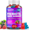 Prebiotic Fiber Gummies, 5g Fiber per Serving, 2 Billion CFU Bacillus Coagulans + Vitamin D3, Sugar Free Pectin Mixed Berry Gummies, Inulin (FOS) + Acacia + Apple Pectin, 60 Gummies (30 Servings)