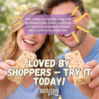 Protein Crispy Rice Treats, 15g Protein, 3g-7g Net Carbs, Low Carb, Fluffy, Soft, Chewy, Gluten Free, High Fiber, Keto-Friendly, No Aftertaste (Salted Toffee Crunch, 5 Pack)