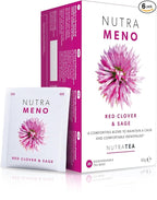 Nutra Tea NutraMeno - Menopause Tea, Red Clover Tea - Perimenopause & Menopause Relief For Women - Includes Red Clover, Sage & Rose - 120 Individually Wrapped Bags - Herbal Infusion (6 Pack)