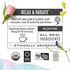 Numi Organic Damiana Relax Herbal Tea – 48 Herbal Tea Bags – Calming Damiana Blend for Gentle Relaxation Emotional Ease & Stress Relief