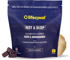 PM Rest & Sleep Mushroom Gummies, 60 Count - L-theanine Supplement with Reishi, Ashwagandha, Valerian Root & Tart Cherry for Natural Relaxation, Mood & Improved Sleep - Vegan, Non-GMO
