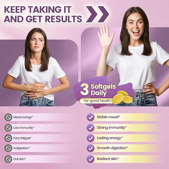 VivoNu 19 in 1 Prenatal Multivitamin, Prenatal Vitamins for Women, Vitamin C D3, K2, B6, B12 with Folic Acid, DHA, Choline, Probiotic, Iron, Calcium, Zinc & Magnesium, Lemon Flavor, 300 Softgels