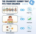 ABYSSUS Cranberry Gummies for Kids, D-Mannose with Cranberry Supplement, Elderberry & Vitamin C & Zinc, Urinary Tract Health & Immune Support, 60 Count