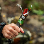 MTN OPS Big Stick High Protein Meat Sticks - 20g Protein, 10% Collagen - Cracked Pepper Flavor - Individually Wrapped Beef Snacks - 10 Count Carton