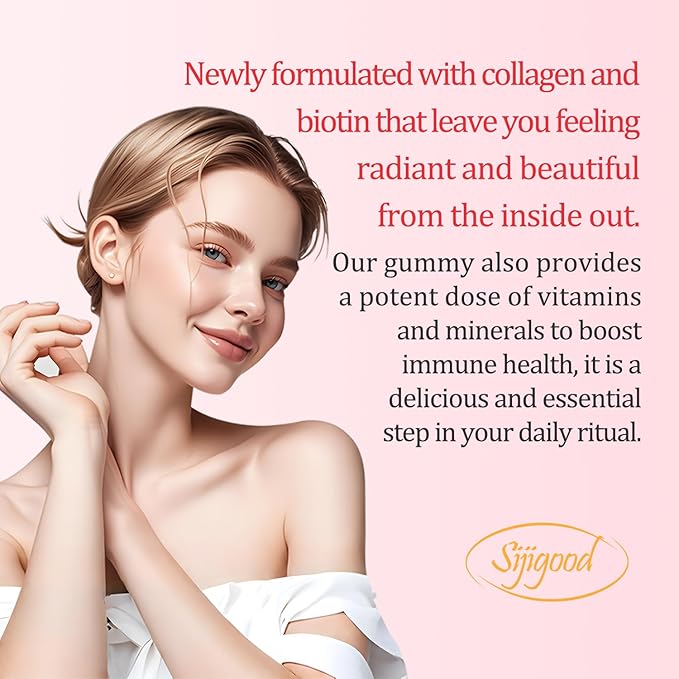 2 Pack Multi Collagen Peptides Gummies for Women & Men, Ultra Hydrolyzed Protein Type I II III V X with Biotin, Hyaluronic Acid & Vitamin C D K2 B12 A E for Skin Hair Nails, Bone, Sugar Free 120Cts