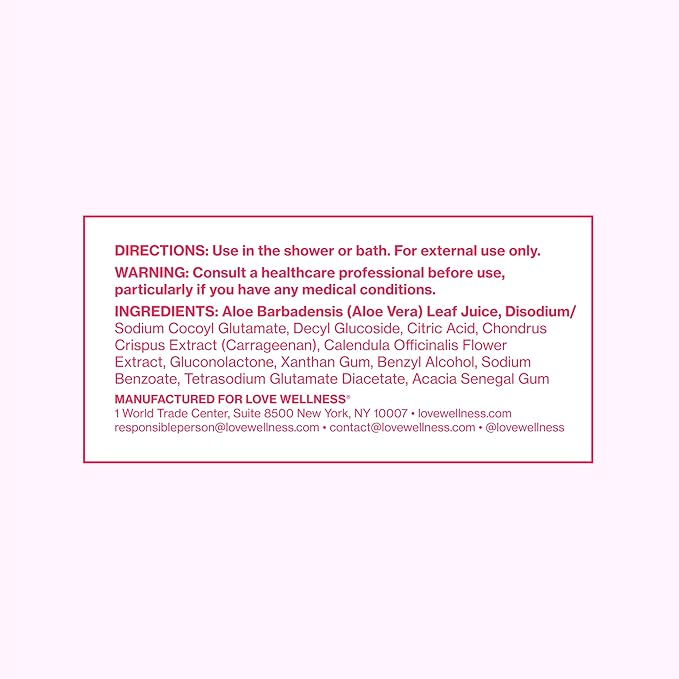 Love Wellness pH Balancing Cleanser | Feminine Vulva Wash for Intimate Health & Hygiene | Fragrance-Free, Non-Irritating & pH Matched | With Aloe Vera & Calendula for Sensitive Skin | 10 Fl Oz