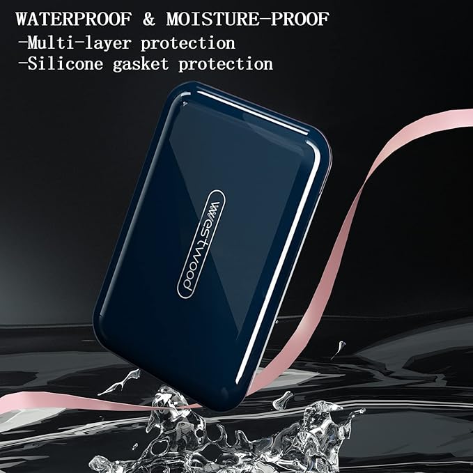 DUBSTAR Travel Pill Organizer Moisture Waterproof Small Pill Box for Pocket Purse 6 Compartments Portable Pill Case Medicine Vitamin Holder Container Blue