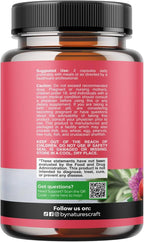 Natures Craft Complete Herbal Menopause Supplement for Women - Female Hormone Balance Capsules for Night Sweats Hot Flashes & Mood Swings with Dong Quai, Chaste Berry & Black Cohosh Root - 120 Count