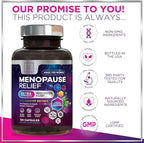 Menopause Supplements for Women - Hot Flash Night Sweats & Menopause Relief Pills - Probiotic Blend 8 Billion CFU Per Serving with Dong Quai & Black Cohosh - Vaginal, Digestive Support - 120 Capsules