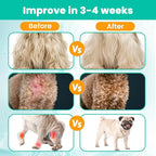 Liquid Collagen for Dogs Cats-Hip & Joint Support, Itch Relief, Skin & Coat Health-Collagen Drop Supplement with Triple Complex (Types I, II,V),MSM, Biotin & Ginger-2 fl oz Bacon Flavor