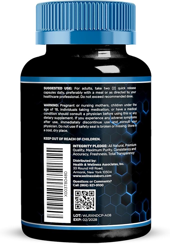 WELLNESS LABSRX Liposomal NAD Supplement, 1500mg - USA Made, NAD Resveratrol Supplement for Women and Men, NAD+ Support Cellular Health, Energy & Anti Aging - 90 Count