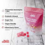 Electrolyte Hydration Gummies Sugar Free | Mixed Berry Flavor - 5 Essential Electrolytes for Runners, Post-Workout Recovery & Endurance – Energy Support Chews, Great Taste, 60 Gummies