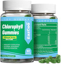 Sugar Free Chlorophyll Gummies, Vitamin B12 Zinc - Natural Deodorant*, Supports Healthy Skin & Body Detox*, Immune & Digestion Support, Chewable Chlorophyll Supplement for Women - 60 Count