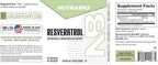 NutraBio 98% Pure Resveratrol Supplement 500mg - Standardized to 490mg Trans Resveratrol, Heart Health and Antioxidant Defense - 90 Capsules