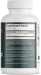 Bronson Magnesium 500 MG Supports Bone & Muscle Health & Nervous System Support - Non-GMO, 120 Vegetarian Tablets