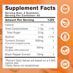 Turmeric Curcumin Gummies with Ginger & Black Pepper Herbal Supplement-240 Count for Adults and Kids, 2400mg - Tumeric Gummy Supplements Vegan, Organic, Gelatin-Free 3 Pack