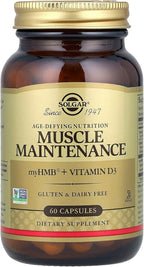 Solgar Muscle Maintenance Vitamin and Mineral Supplement, Support Muscle Mass with HMB and Vitamin D Supplement, Age-Defying Nutrition for Men and Women, Gluten Free, 20 Servings