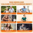 Calcium 1200 mg with Vitamin D3 Supplement for Adults - Calcium Gummies with 5000iu Vitamin D3, K2, B6, B12, Magnesium & Zinc - Calcium Supplement for Women Men - Easy to Digest, Vegan (1 pack)