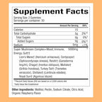 WonderDay Extra Strength Mushroom Gummies – Sugar Free Lion’s Mane, Cordyceps, Reishi & Chaga Supplement for Adults – Mood Boost, Energy, Focus, Immune Support & Gut Health – Vegan, Non-GMO (60 Count)
