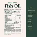 Nature's Bounty Fish Oil, Dietary Supplement with 360mg Omega-3, Supports Heart Health, 1200mg, 200 Softgels (Pack of 2)